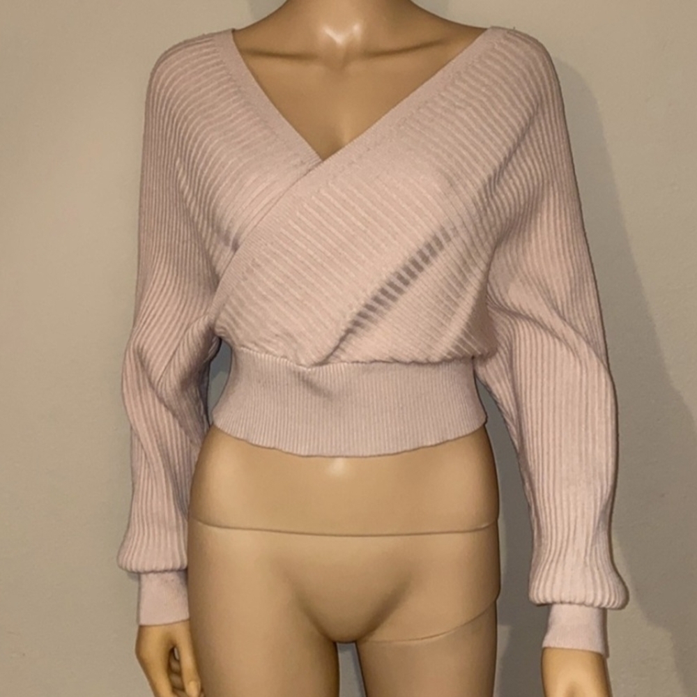Windsor Light Pink Ribbed Knit Top - Picture 13 of 14